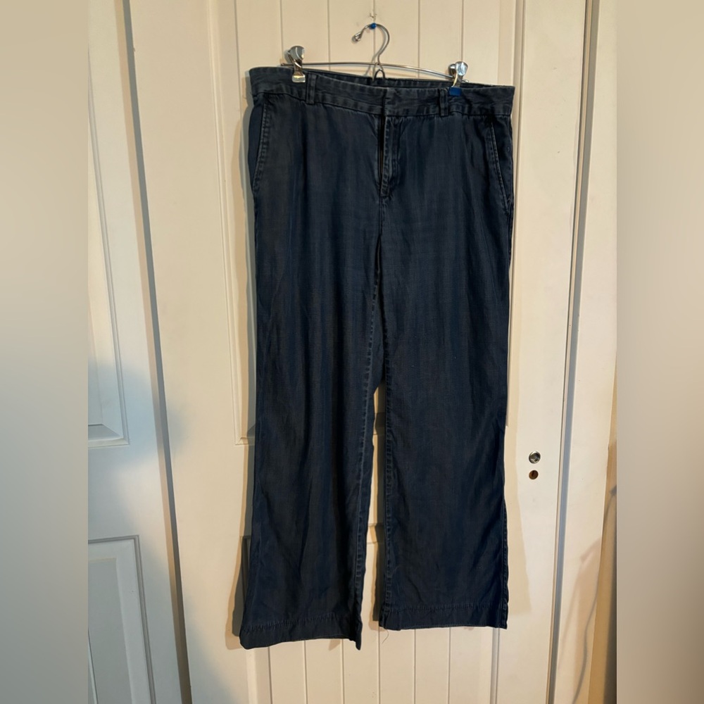 Banana Republic Jeans Size 12 Baggy Loose Fit Navy Dark Blue